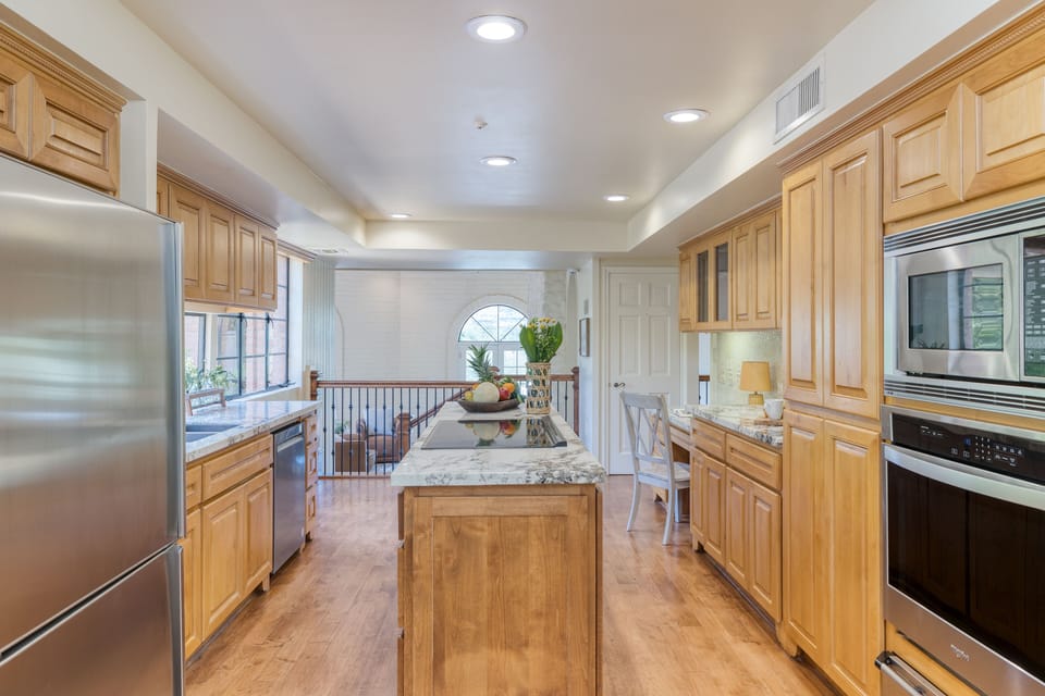 Fully-equipped kitchen has everything you need.