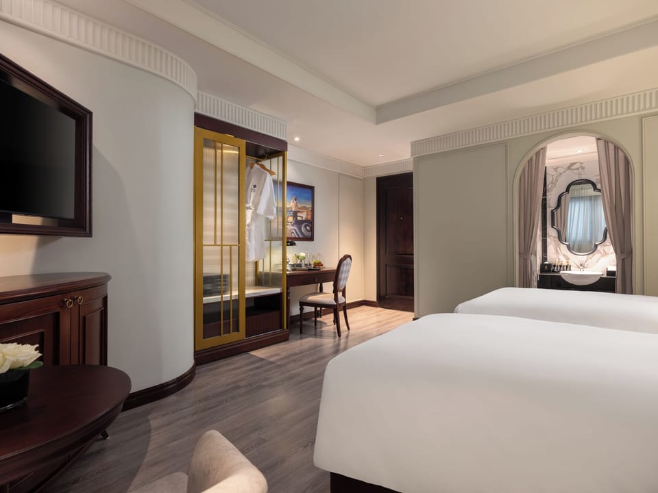 Premium bedding, down comforters, memory foam beds, minibar