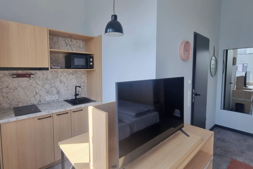 Studio, 1 Double Bed, Non Smoking | 1 bedroom, in-room safe, iron/ironing board (on request), cribs (free)