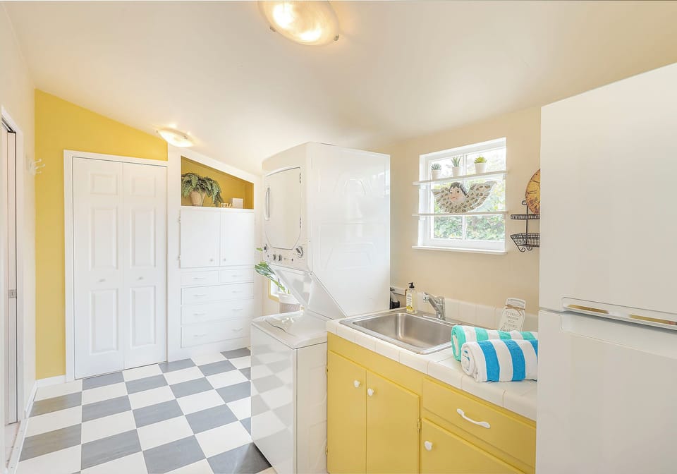 Laundry Area Next to the Kitchen