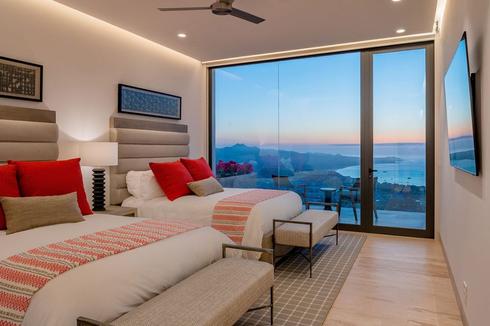 Double bedroom suite with ocean views