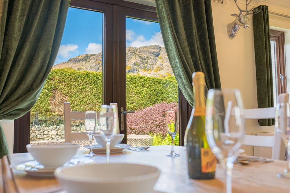 Clemmies cottage view towards Lake District fells