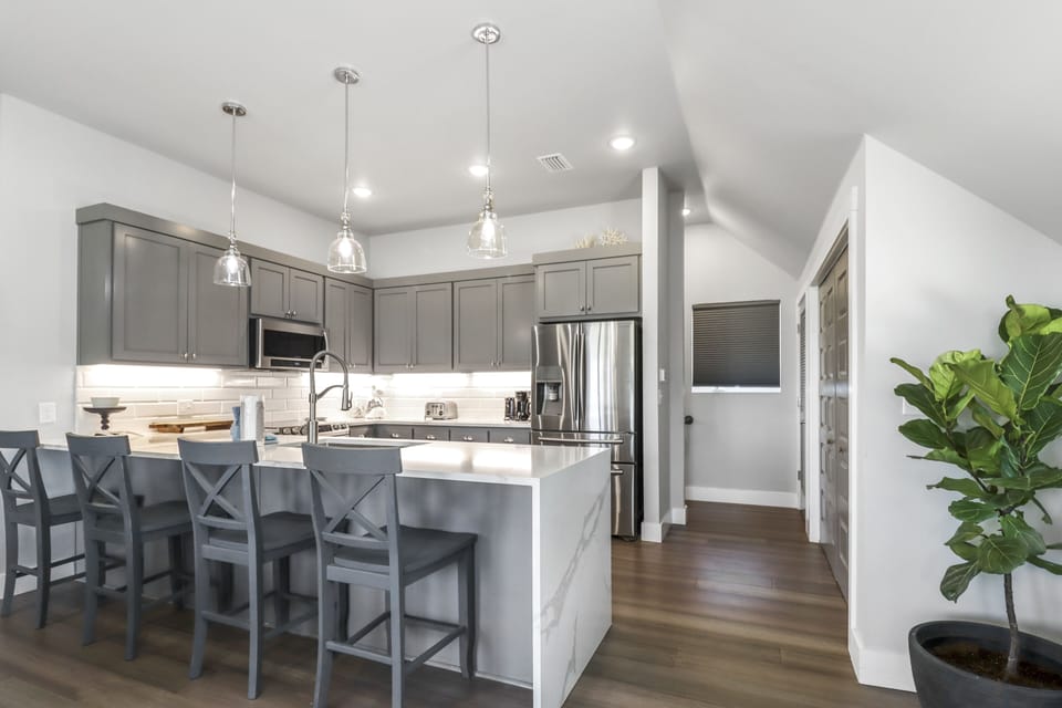 Main Entrance into Kitchen with Pantry and Laundry