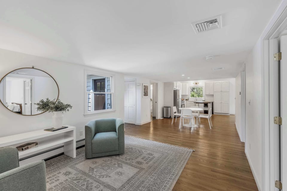 Enjoy your morning coffee in the comfort of this cozy front room!