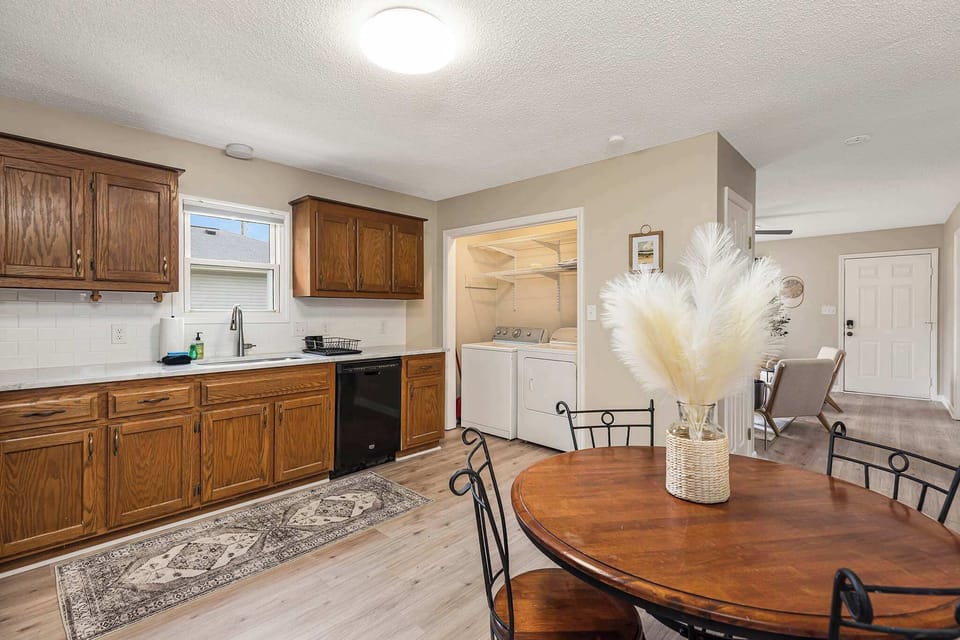 Kitchen and Laundry including washer and dryer