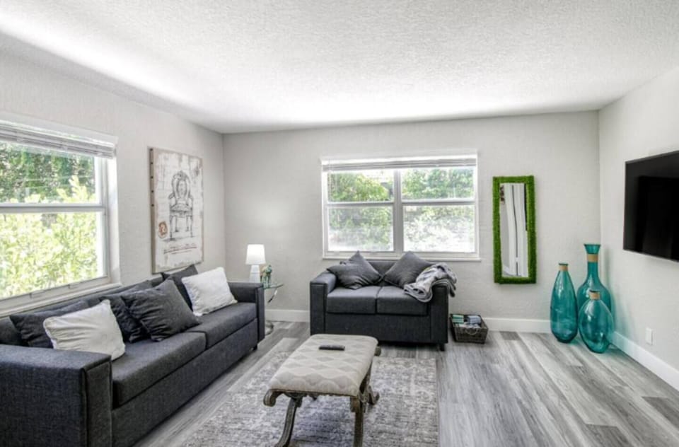 Natural light fills the stylish living area A comfortable space to unwind