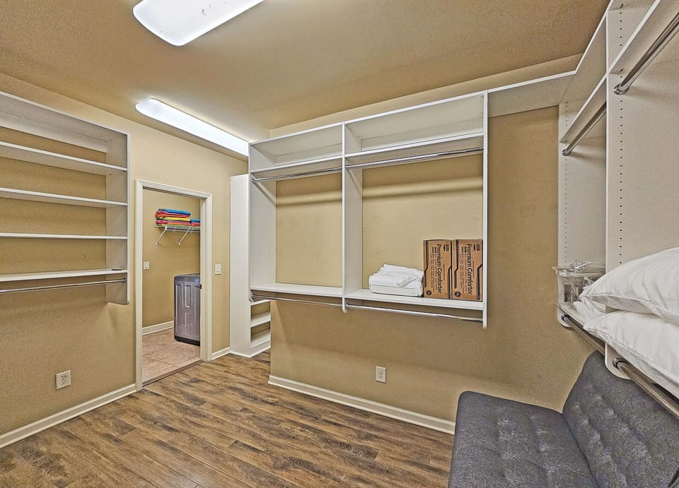 Main level, large walk in closet for all your unpacking needs. 
