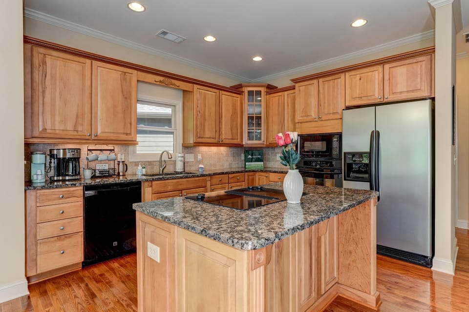 Fully stocked kitchen