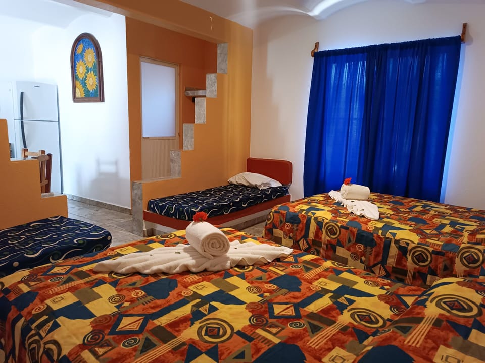 Comfort Quadruple Room, 2 Double Beds, Kitchenette | Extra beds
