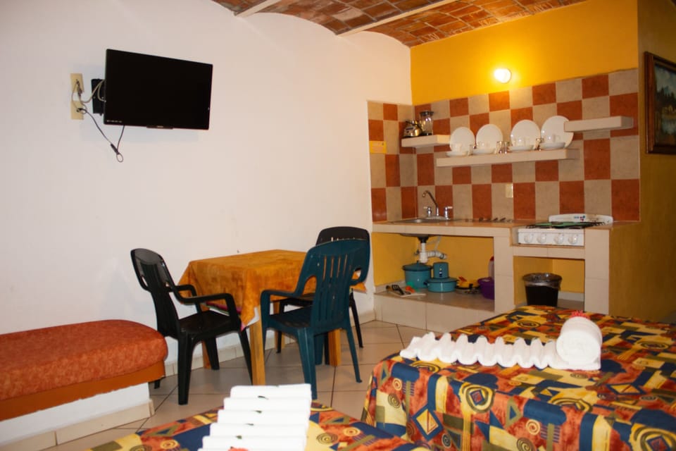Economy Quadruple Room, Kitchenette | Private kitchen