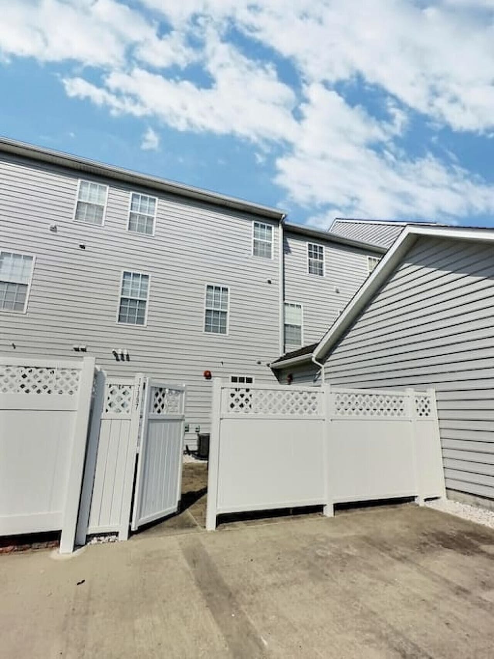Parking and Rear Patio