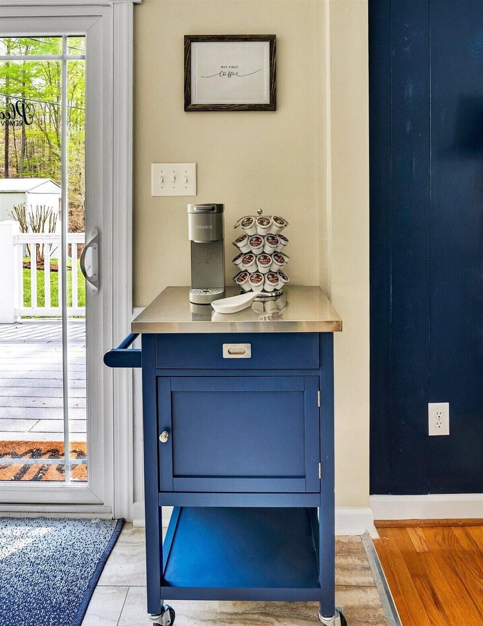Convenient coffee station with everything you need for a perfect start to your day