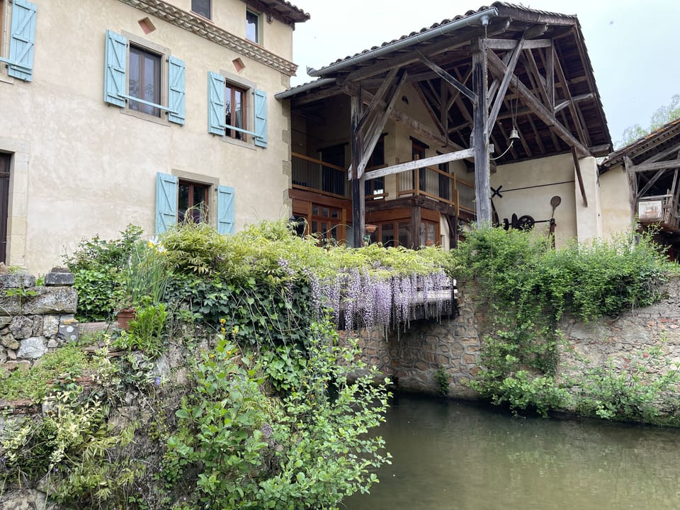 View of the boulangerie from the stream infant of the house.