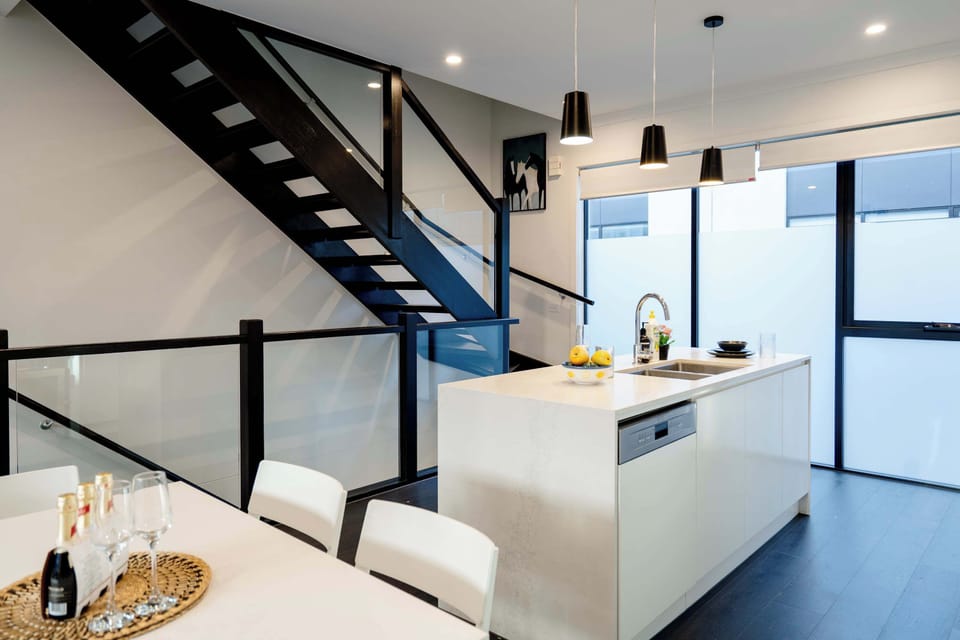 Kitchen island perfect for meal prepare and gathering 