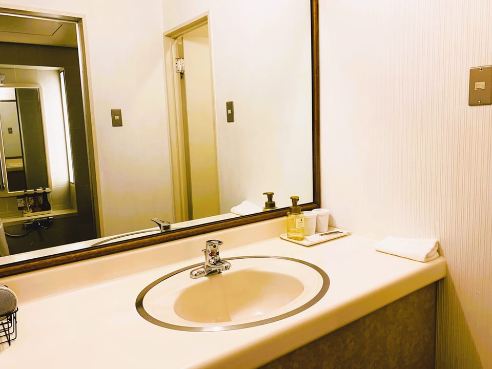 Western Twin Room | Bathroom | Separate tub and shower, deep soaking tub, rainfall showerhead