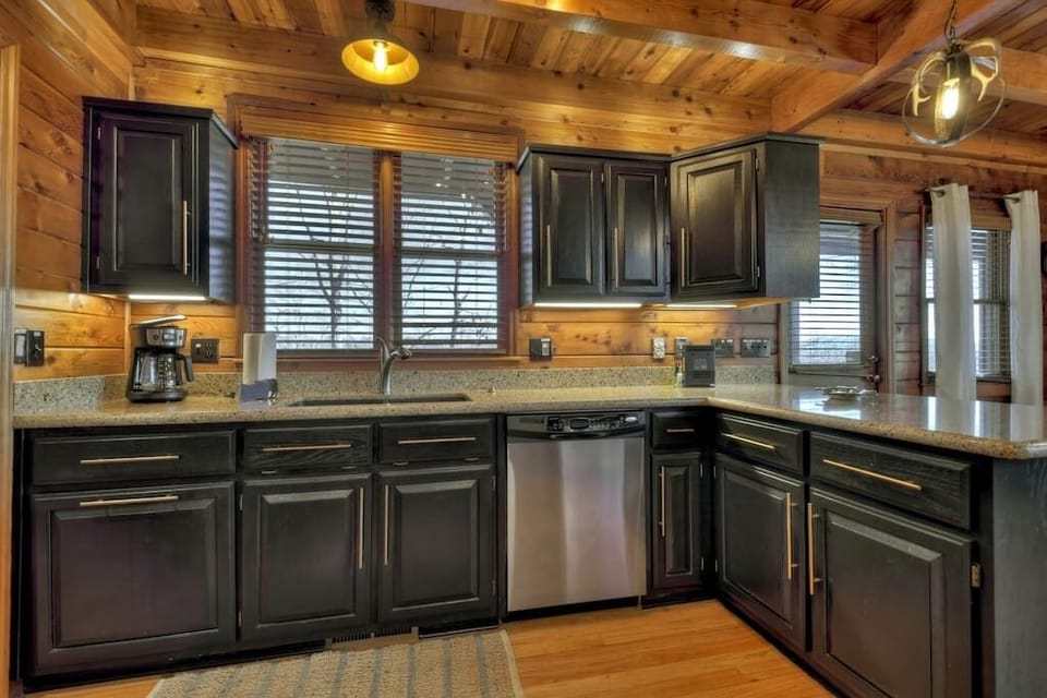 Fully stocked kitchen
