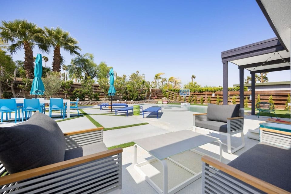 Patio with Outdoor Dining, Lounging and Games