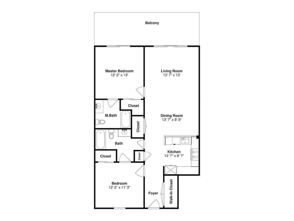 Floor plan of condo