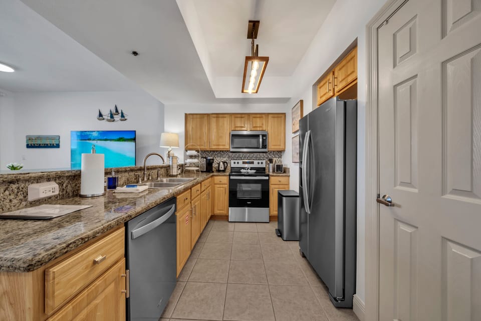 Brand new appliances in the kitchen