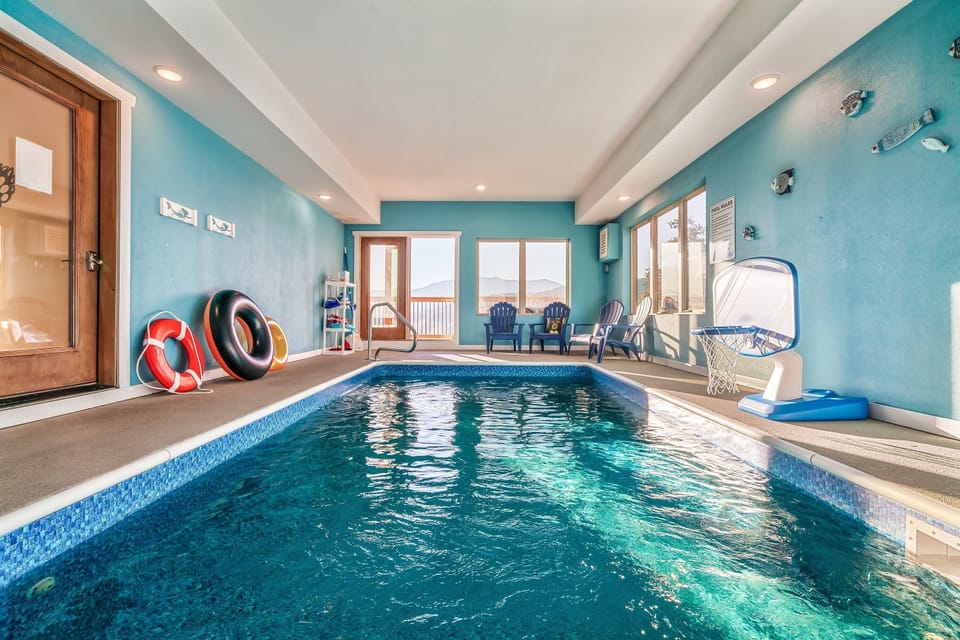 Cool off and have fun playing in our 10' X 20' 3.5 feet deep heated (85deg) pool