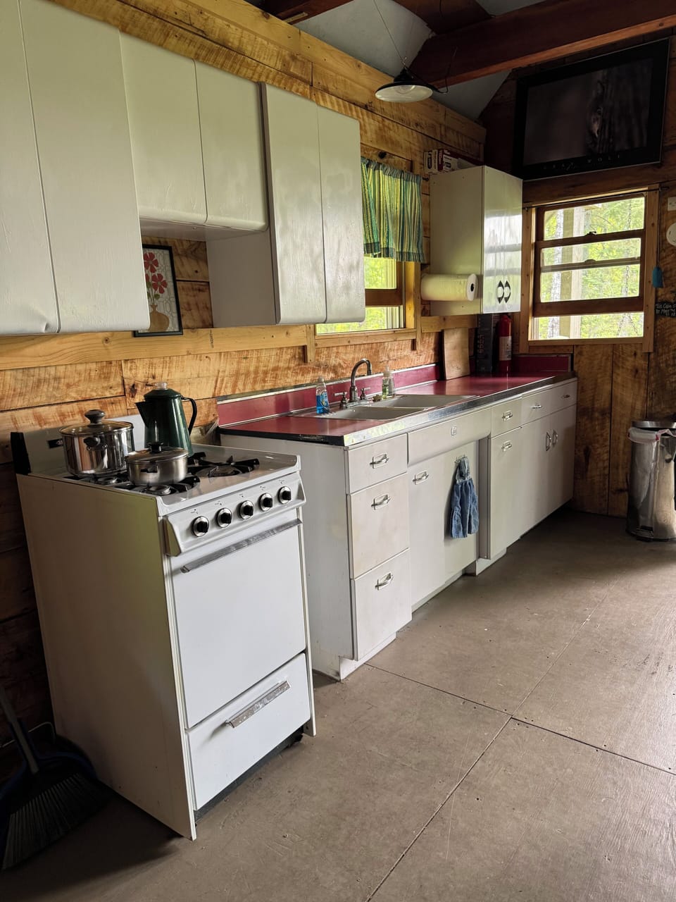 Gas stove, bring your own water!