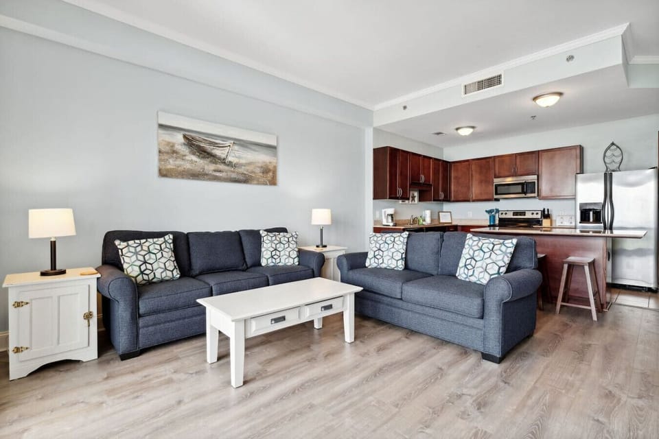 Living room with fold out sofa
