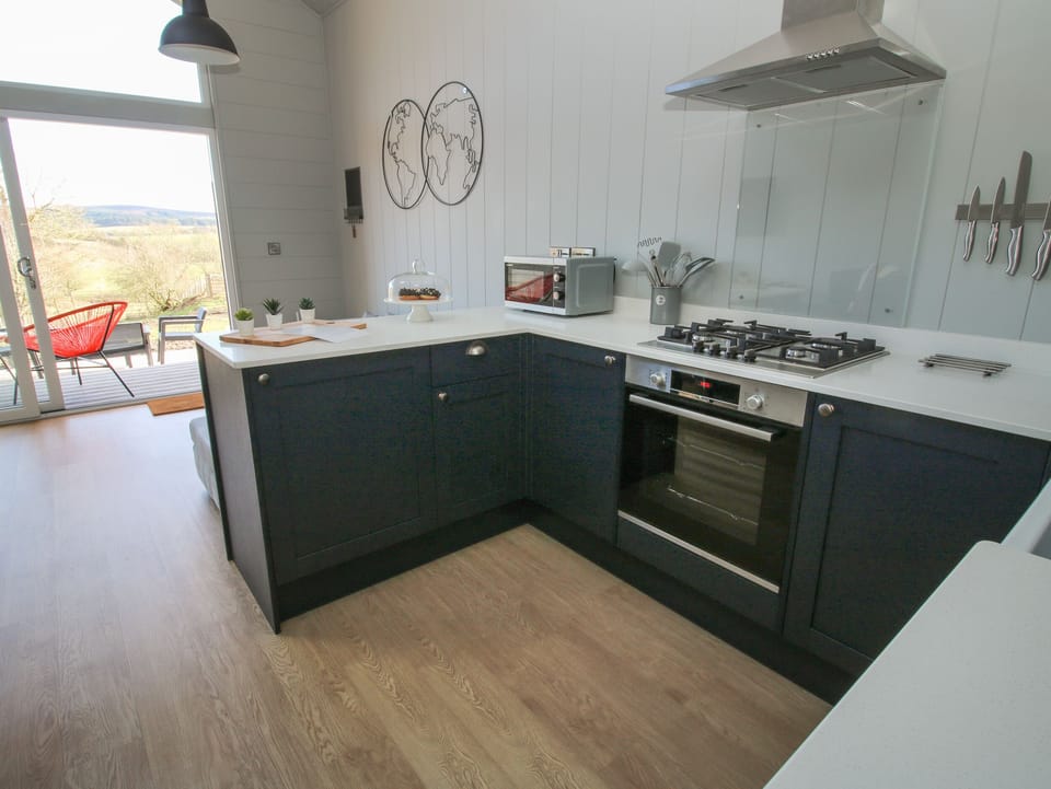 Fridge, dishwasher, cookware/dishes/utensils