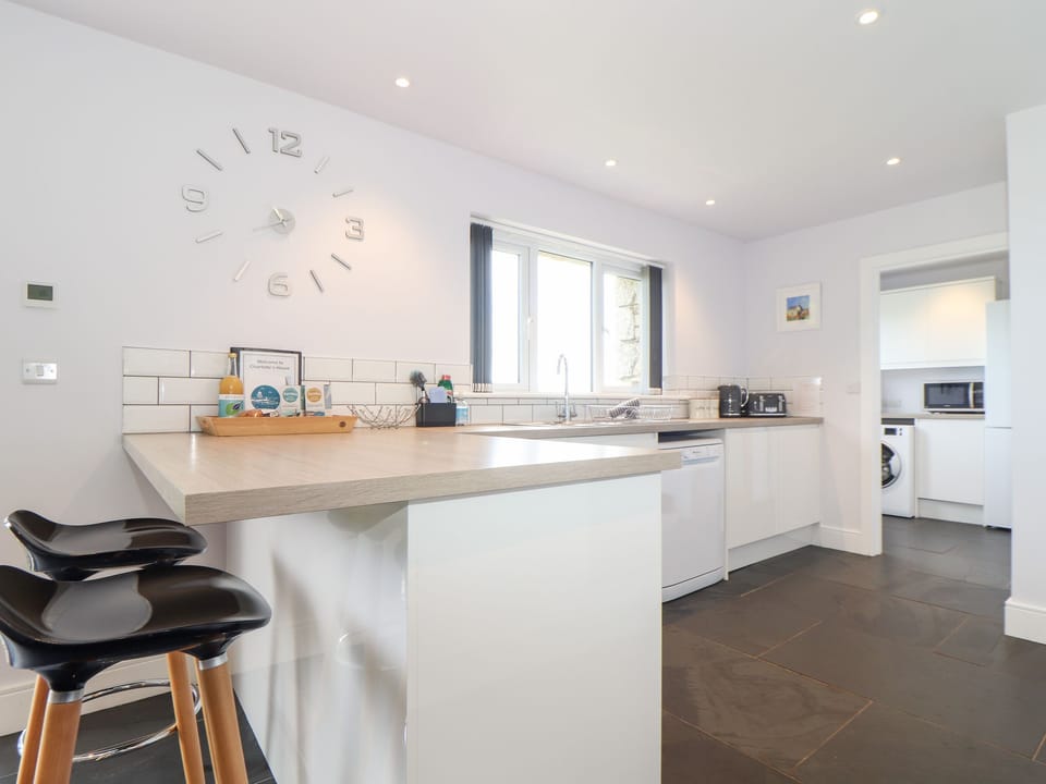 Fridge, dishwasher, electric kettle, toaster
