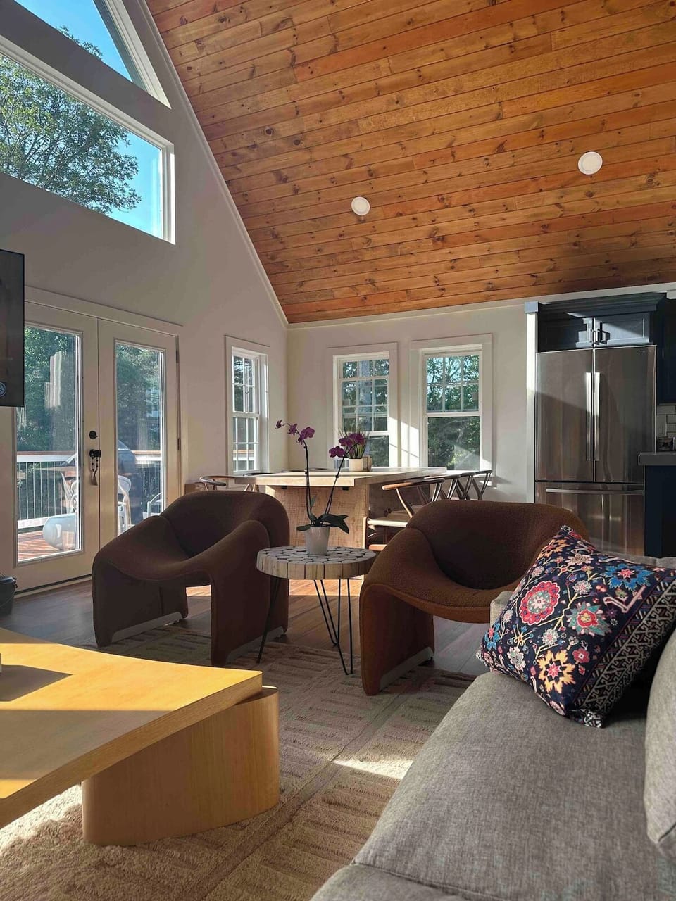 Professionally designed open living space provides comfort and lounging for everyone in  the house