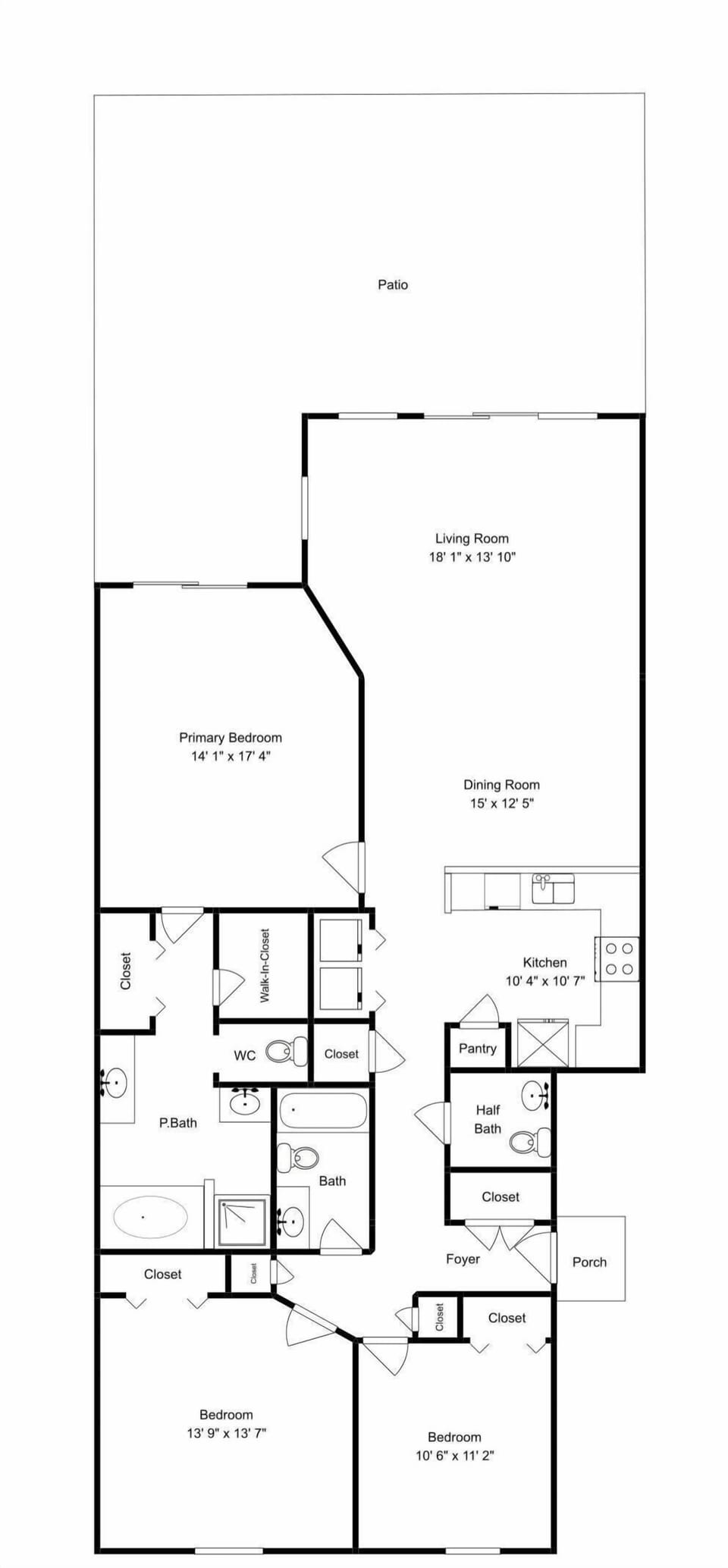 Brass Rail 119 - Floor Plan