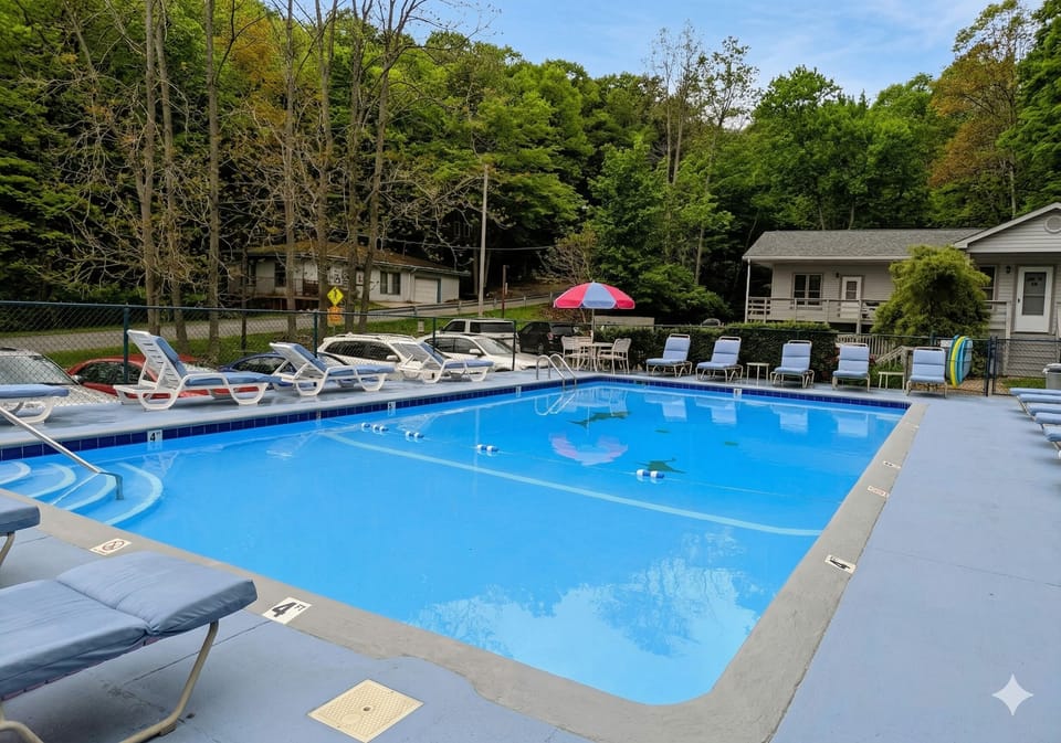 You'll get the Beachway's amenities Memorial Day- mid October 