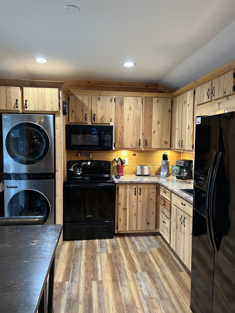 Full size washer and dryer.
