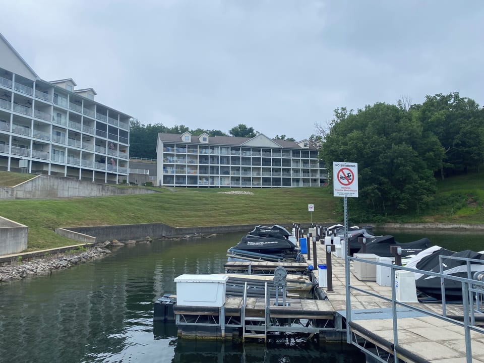 View from Dock toward property