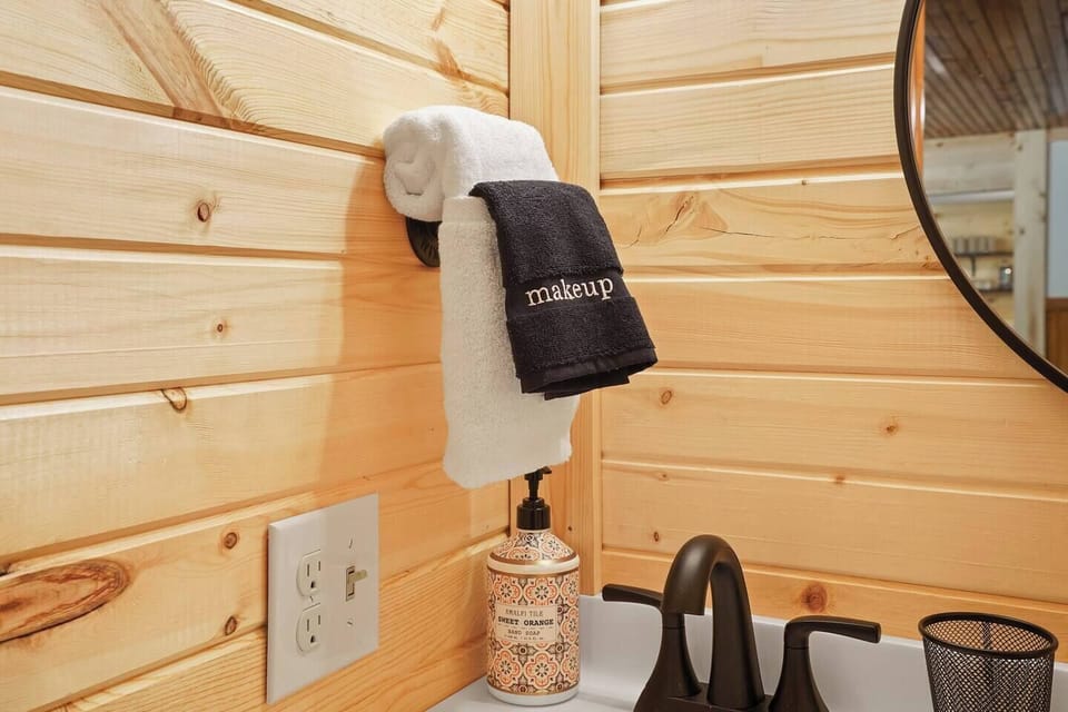 We provide hair dryers in each bathroom for your convenience.  