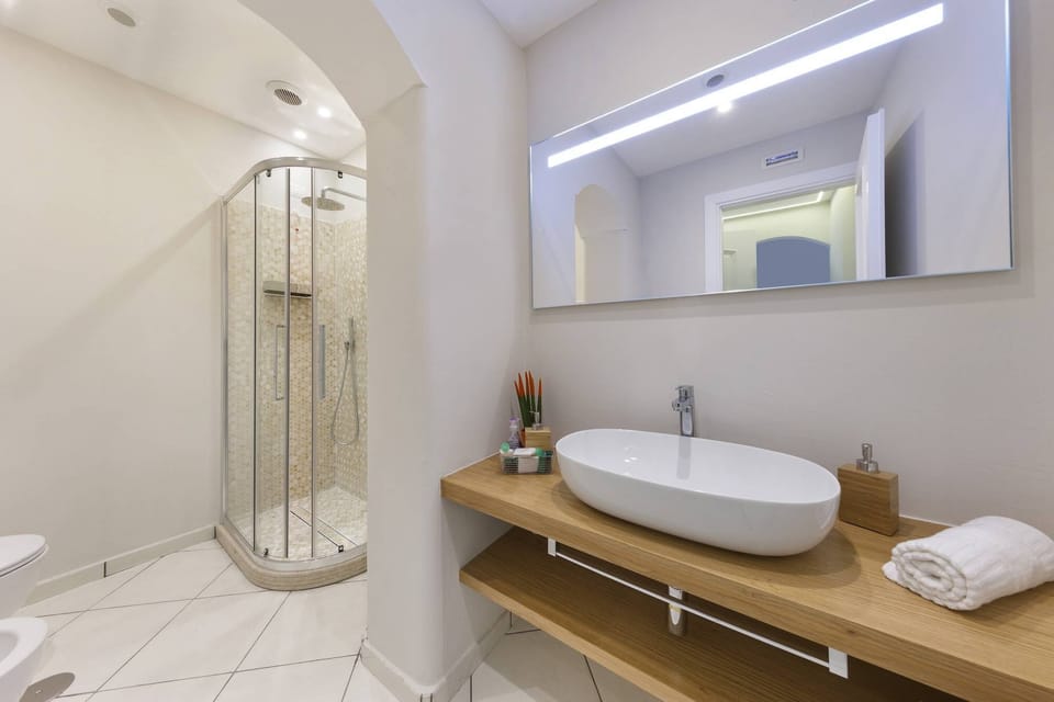 Deluxe Apartment | Bathroom | Free toiletries, hair dryer