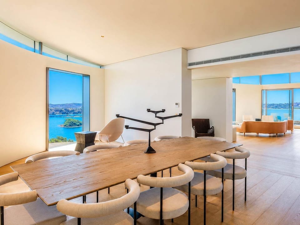 Open plan dining room and living area