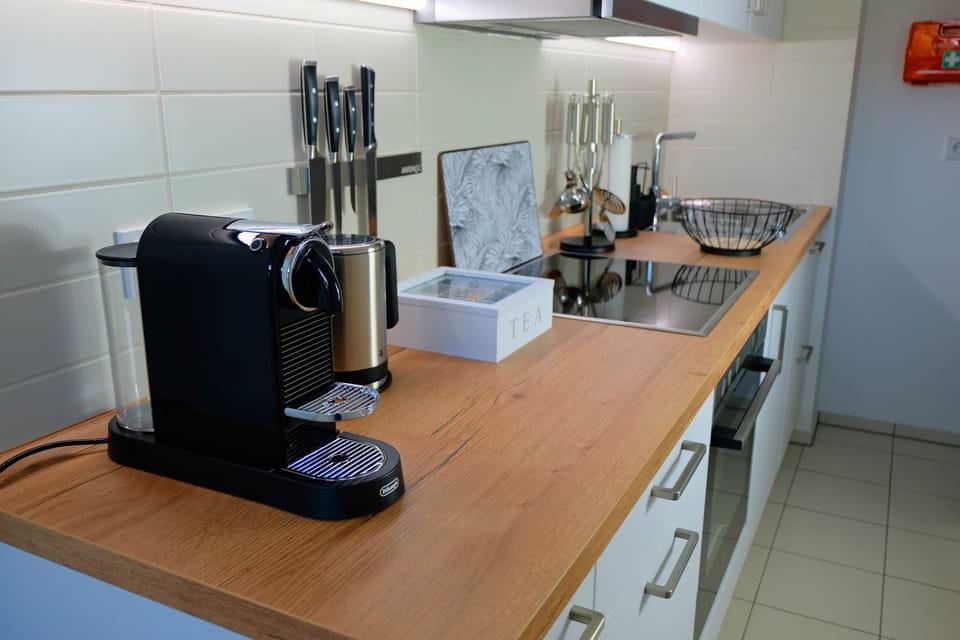 A modern kitchen with basic equipment is at your disposal