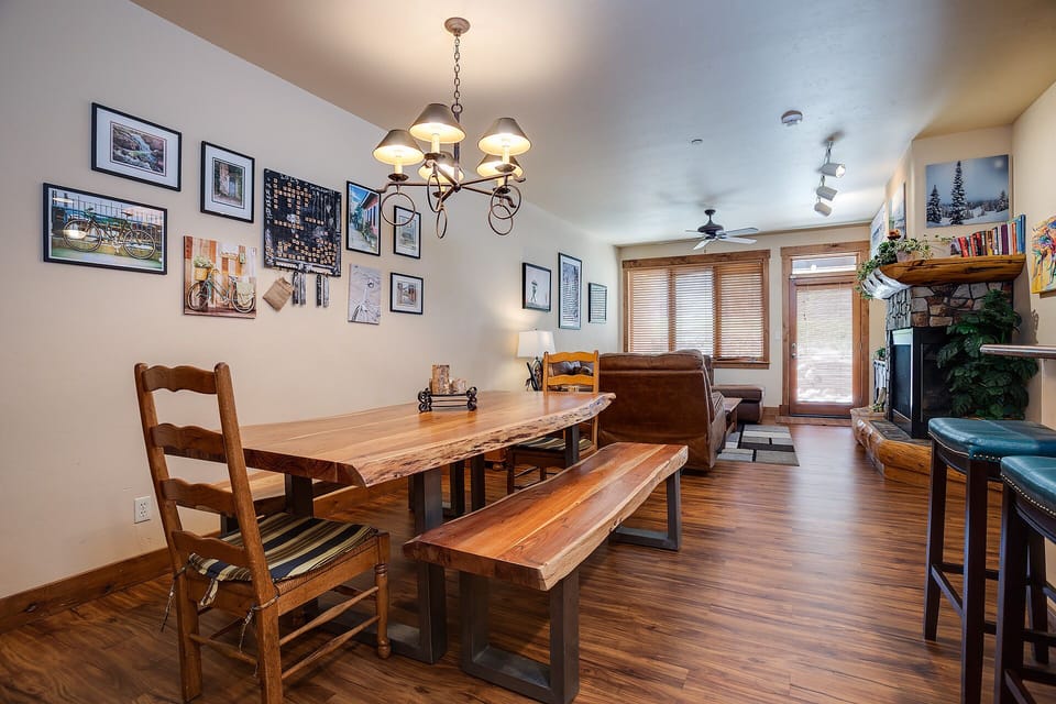Gather around your rustic dining table where memories are made over shared meals and conversations.