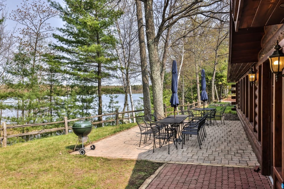 Relax and grill out on the patio.