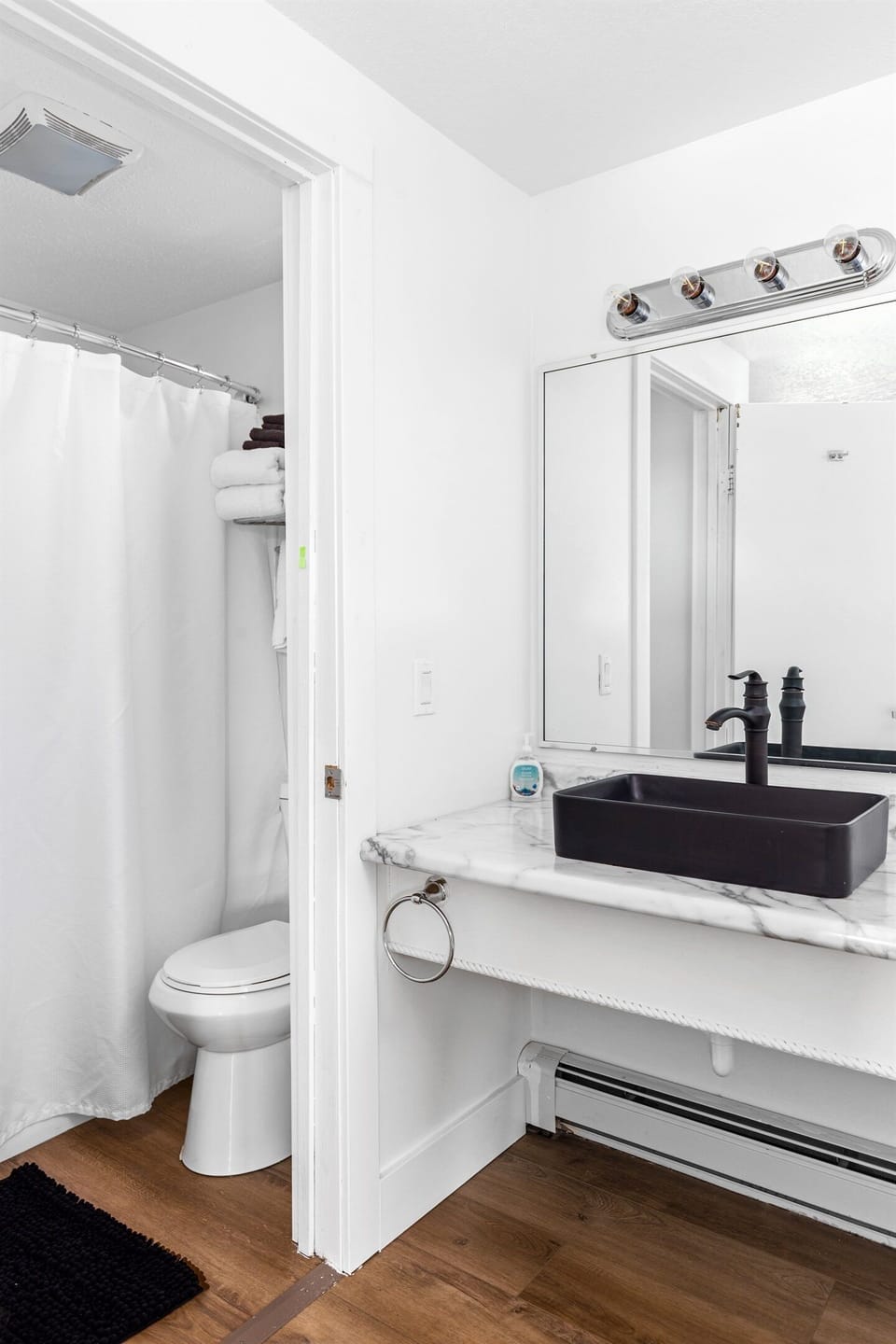 Bathroom to the left