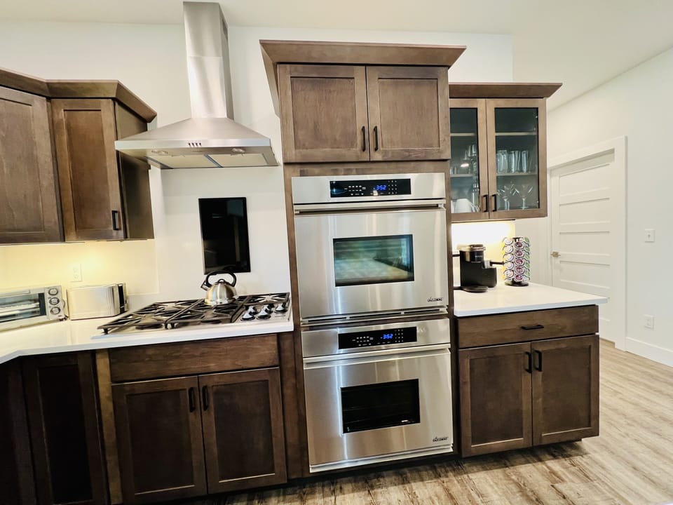 Double Oven and Gas Range