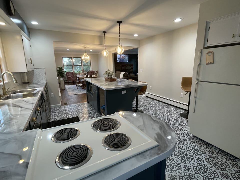 View from back entry-open floor plan