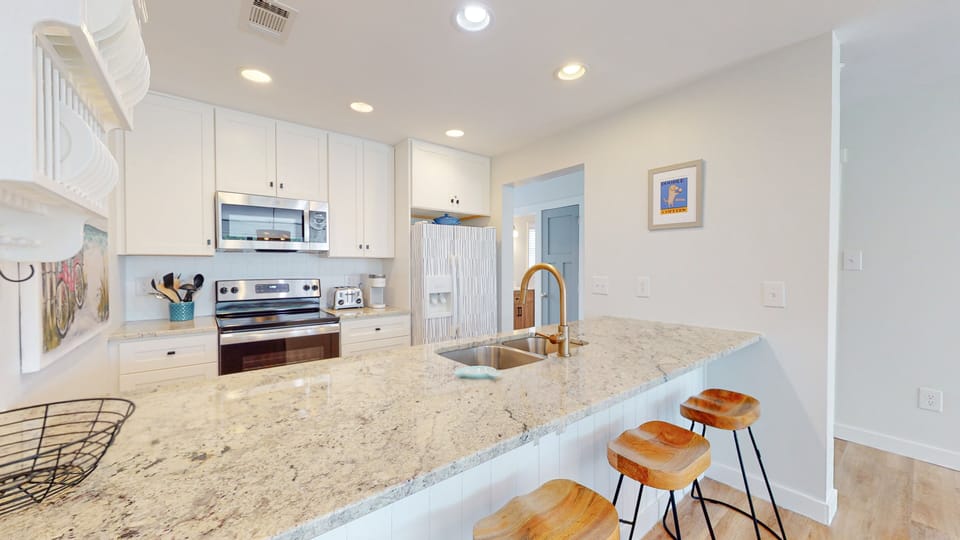 Kitchen with Countertop Seating