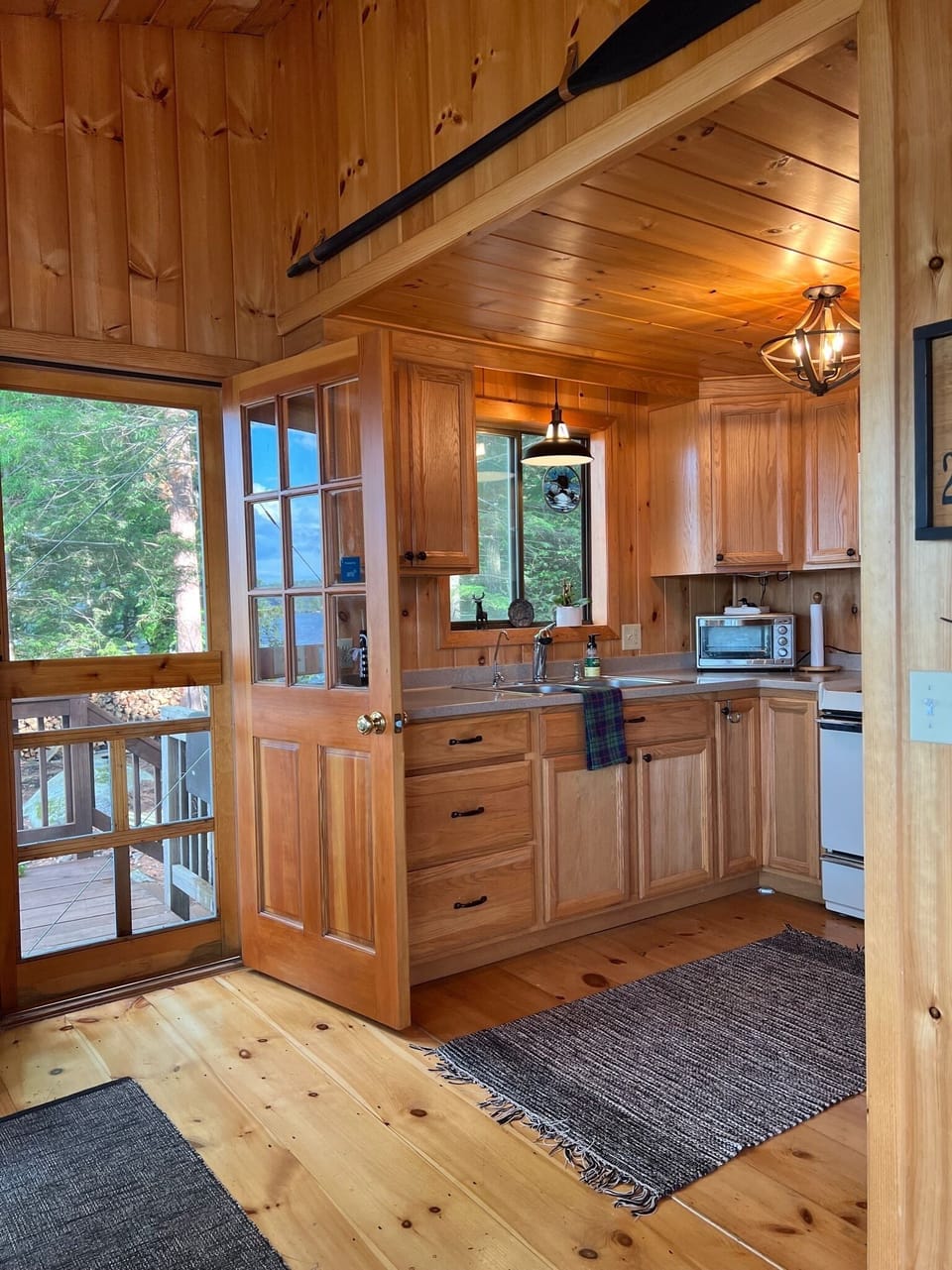 Kitchen off deck.