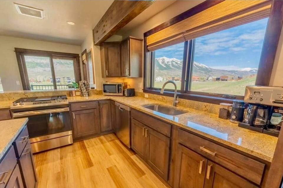 Enjoy the views while preparing meals.
