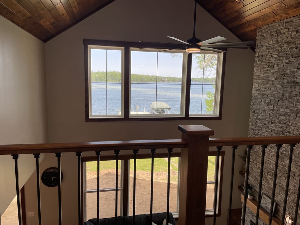 Lake view from 2nd level catwalk