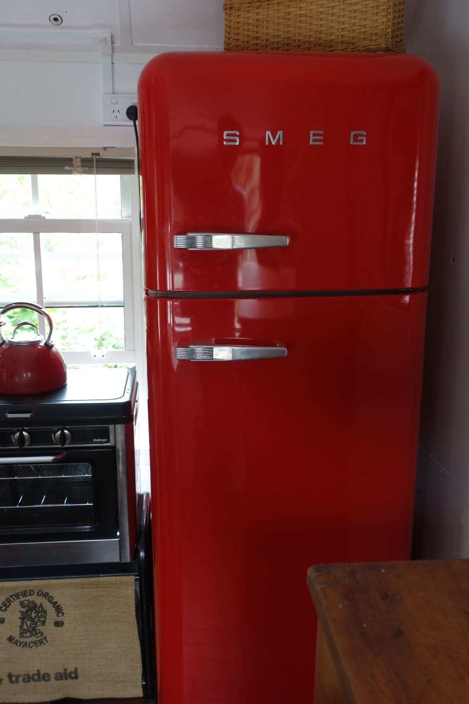 Red Smeg Fridge Freezer