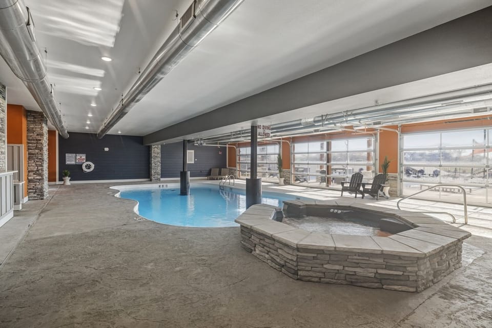 No need to worry about the weather. The heated indoor pool is just a short drive away, ready for splash time any time of year.
