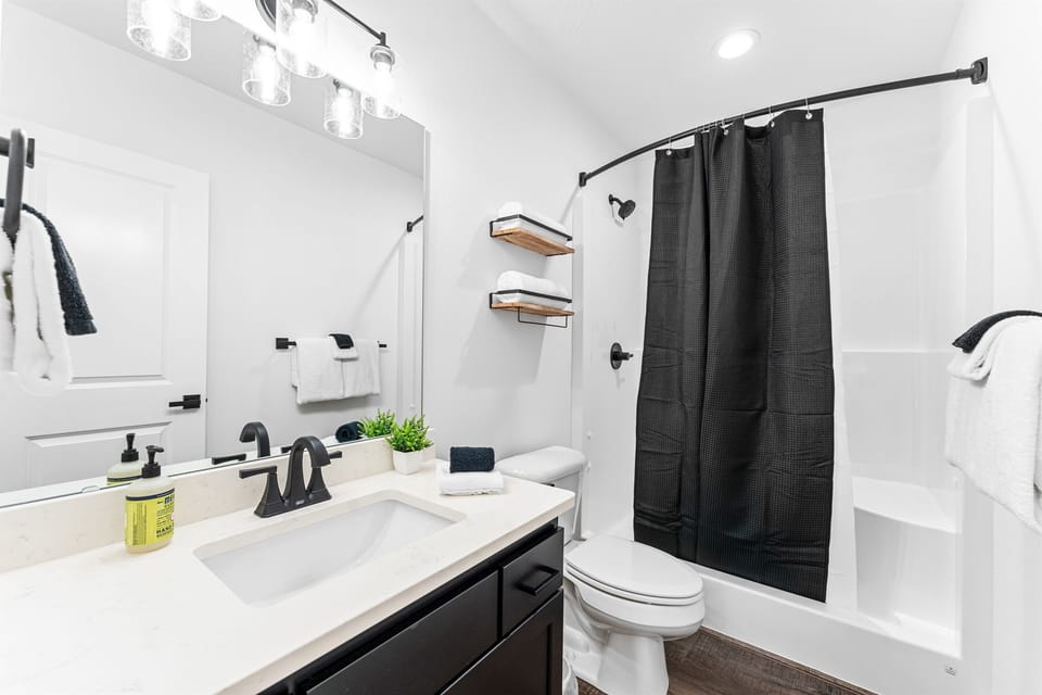 Tucked away upstairs, this cozy hideaway gives you the perfect place to recharge after a full day of fun.

