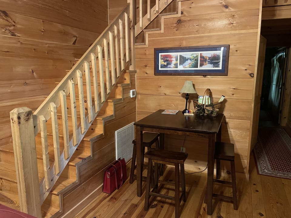 Game table perfect for playing cards or working on puzzles, Main floor
